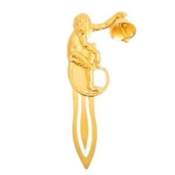 Peter's - Gold Monkey With Bell Book Mark