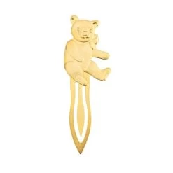 Peter's - Gold Teddy Bear Book Mark