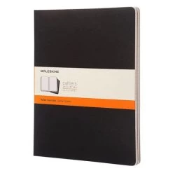 Moleskine - Cahier Ruled Notebook XXL Black Set 3pce