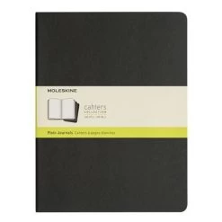 Moleskine - Cahier Plain Journal Extra Large Black Set 3pce