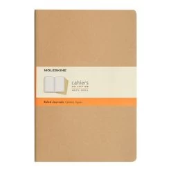 Moleskine - Cahier Ruled Notebook Large Kraft Set 3pce