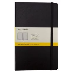 Moleskine - Classic Hard Cover Notebook Large Squared Black