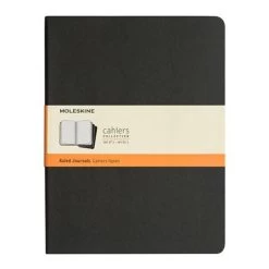 Moleskine - Cahier Ruled Notebook Extra Large Black Set 3pce