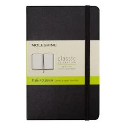 Moleskine - Classic Hard Cover Pocket Plain Notebook Black
