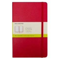 Moleskine - Classic Hard Cover Pocket Plain Notebook Red