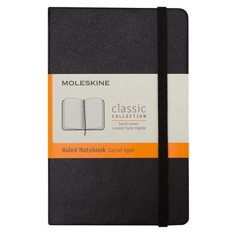 Moleskine - Classic Hard Cover Ruled Pocket Notebook Black 3 Moleskine - Classic Hard Cover Ruled Pocket Notebook Black