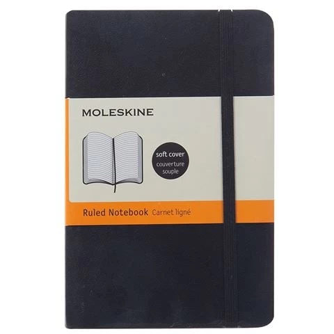 Moleskine - Classic Softcover Ruled Pocket Notebook Black 3 Moleskine - Classic Softcover Ruled Pocket Notebook Black