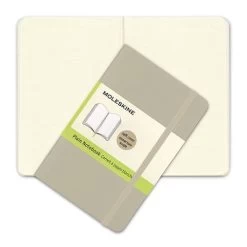 Moleskine - Classic Soft Cover Pocket Plain Notebook Khaki
