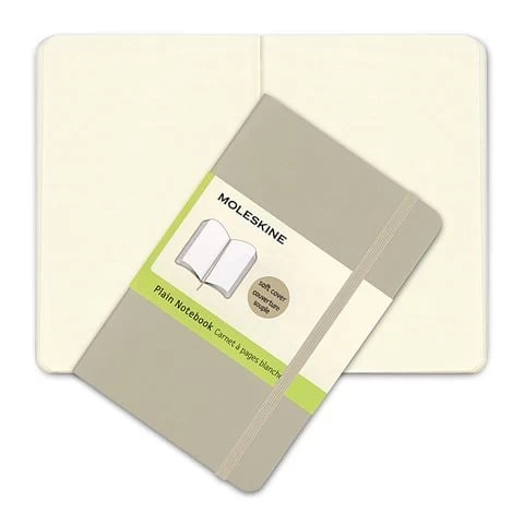 Moleskine - Classic Soft Cover Pocket Plain Notebook Khaki 3 Moleskine - Classic Soft Cover Pocket Plain Notebook Khaki