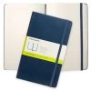Moleskine - Classic Hard Cover Plain Notebook Large Sapphire -Books Shop 564207 Large