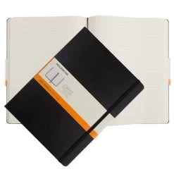 Moleskine - Classic Hard Cover Ruled Notebook X-Large Black