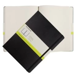 Moleskine - Classic Hard Cover Plain Notebook X-Large Black