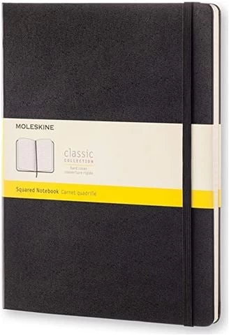 Moleskine - Classic Hard Cover XL Grid Notebook Black 3 Moleskine - Classic Hard Cover XL Grid Notebook Black