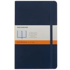 Moleskine - Classic Soft Cover Ruled Notebook Large Blue