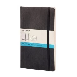 Moleskine - Classic Soft Cover Dot Grid Notebook Large Black