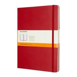Moleskine - Classic Hard Cover Ruled Notebook X-Large S. Red