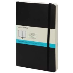 Moleskine - Classic Soft Cover Expanded Dot Notebook Lrg Blk