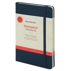 Moleskine - Voyageur Hard Fabric Cover N/Book Ocean Blue Lg