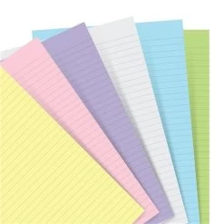 Filofax - Ruled Paper A5 Notebook Refill Pastel 60pce