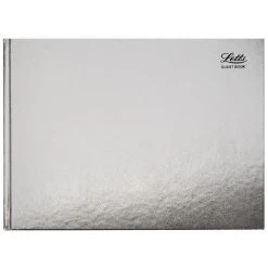 Letts - Ladydate Quarto Guest Book Silver