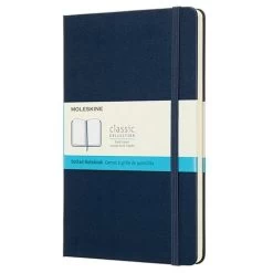 Moleskine - Classic Hard Cover Dot Grid Notebook Lg Sapphire