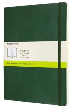 Moleskine - Classic Soft Cover XL Plain N/B Myrtle Green
