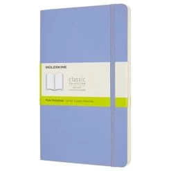 Moleskine - Classic Soft Cover Plain Notebook Lrg Hydrangea