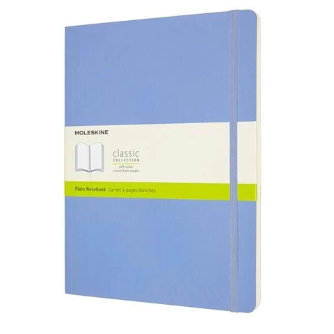 Moleskine - Classic Soft Cover Plain Notebook X-Lg Hydrangea 3 Moleskine - Classic Soft Cover Plain Notebook X-Lg Hydrangea
