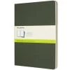 Moleskine - Cahier Plain Notebook XL Myrtle Green Set 3pce