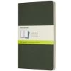 Moleskine - Cahier Plain Notebook Large Myrtle Green Set 3pc -Books Shop 594300 Large