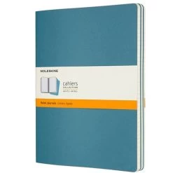Moleskine - Cahier Ruled Notebook Brisk Blue XL Set 3pce