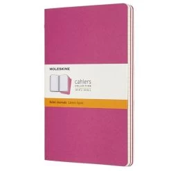 Moleskine - Cahier Ruled Notebook Large Kinetic Pink Set 3pc