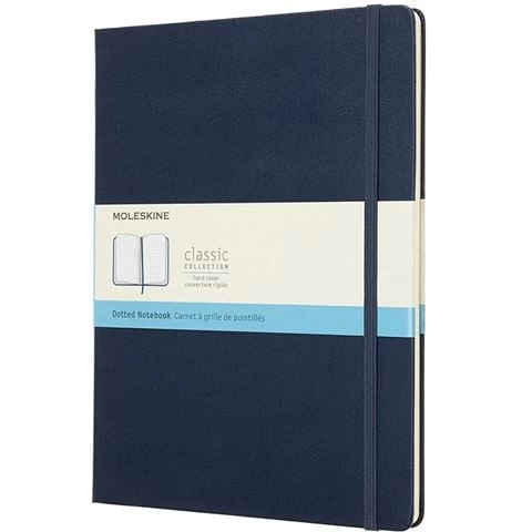 Moleskine - Classic H/Cover Dotted Notebook Sapphire Blue XL 3 Moleskine - Classic H/Cover Dotted Notebook Sapphire Blue XL