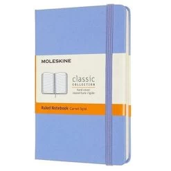 Moleskine - Classic Hard Cover Ruled Notebook Pocket H/Blue