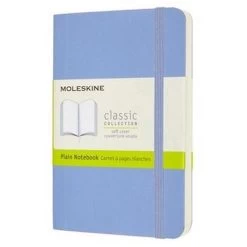 Moleskine - Classic Soft Cover Plain Notebook Pocket H/Blue