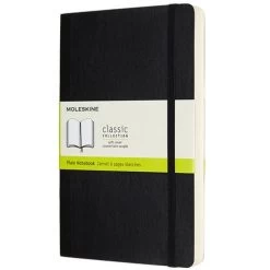 Moleskine - Classic S/Cover Plain Notebook Expanded Lge Blk