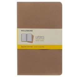 Moleskine - Cahier Squared Notebook Set Large 3pce
