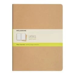 Moleskine - Cahier Plain Journal Extra Large Kraft Set 3pce